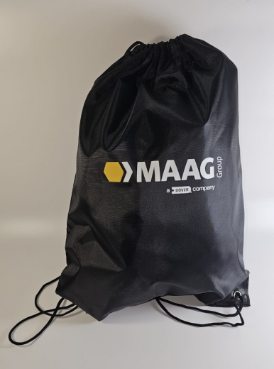 Zugbeutel schwarz MAAG (1 VE = 10 Stück)